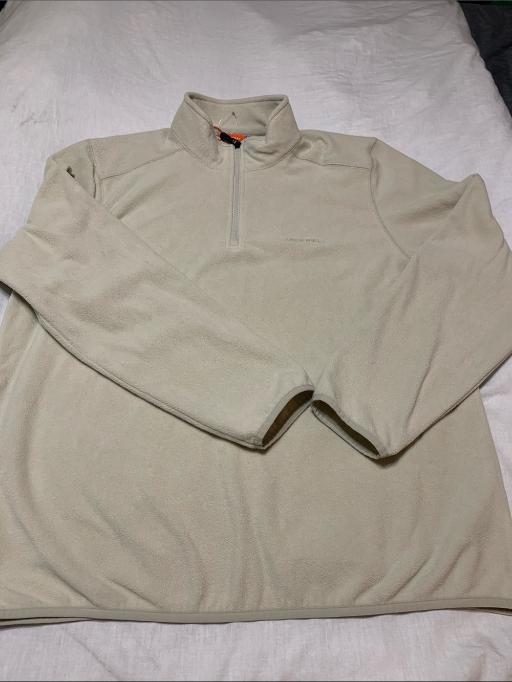 Merrell Men's Cream Quarter-Zip Fleece Pullover